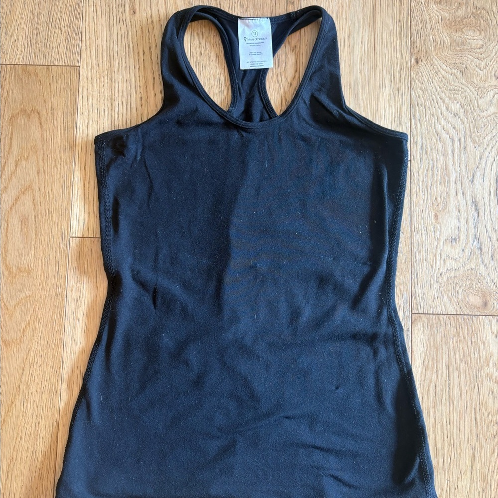 Girls' Black Racerback Tank Top - Classic Activewear